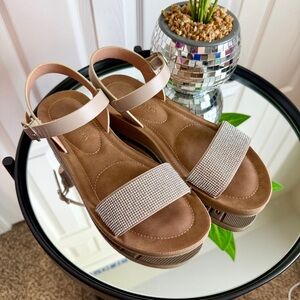 Rock & Candy Rhinestone Sandals with Adjustable Straps